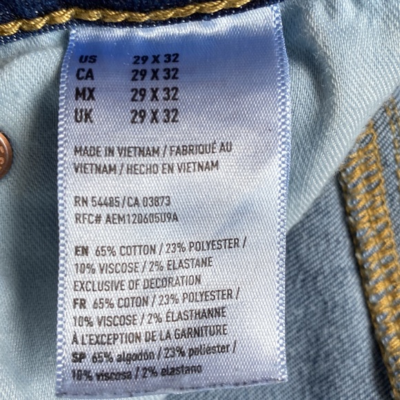 American Eagle jeans, size 8 jeans, size 9 jeans, Long legged jeans, tall jeans - Picture 4 of 6